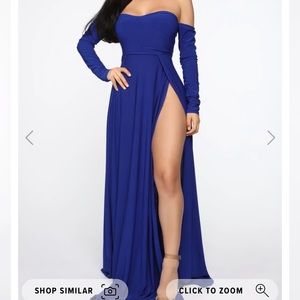 Elegantly Fab Off Shoulder Maxi Dress -